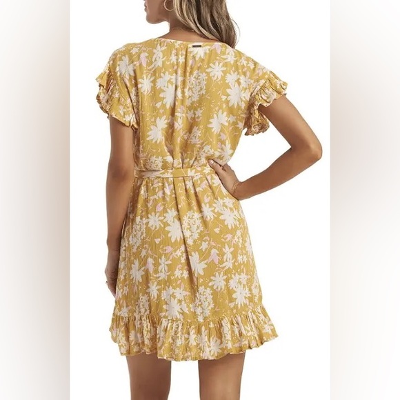 Billabong gold Wrap And Roll Dress Size small - Picture 4 of 4